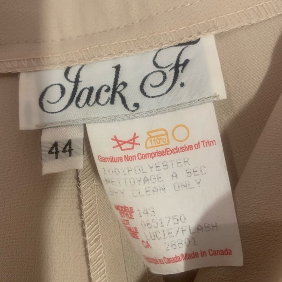 Women’s classic high waist beige trousers. Size 44 EU - Picture 5 of 9